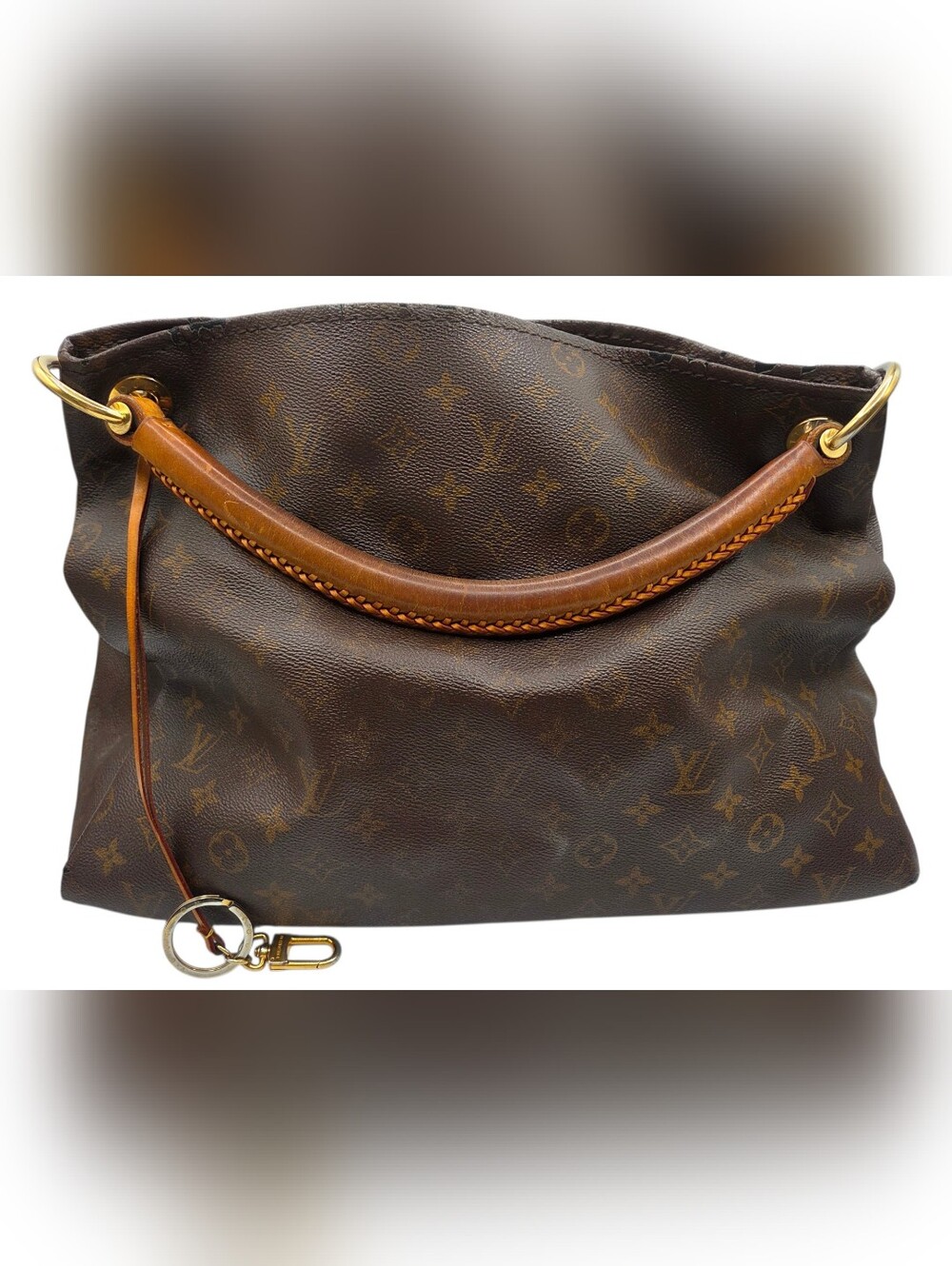 Louis Vuitton Monogram Canvas Brown Hobo Shoulder Bag